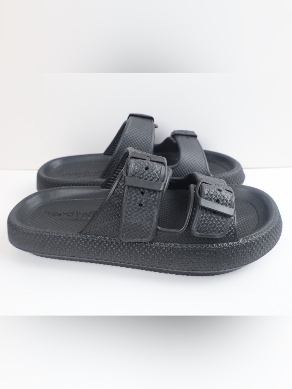 Beachslide by J/Slides Socool Double Buckle Slide Sandal Black EVA- 7M- 0510